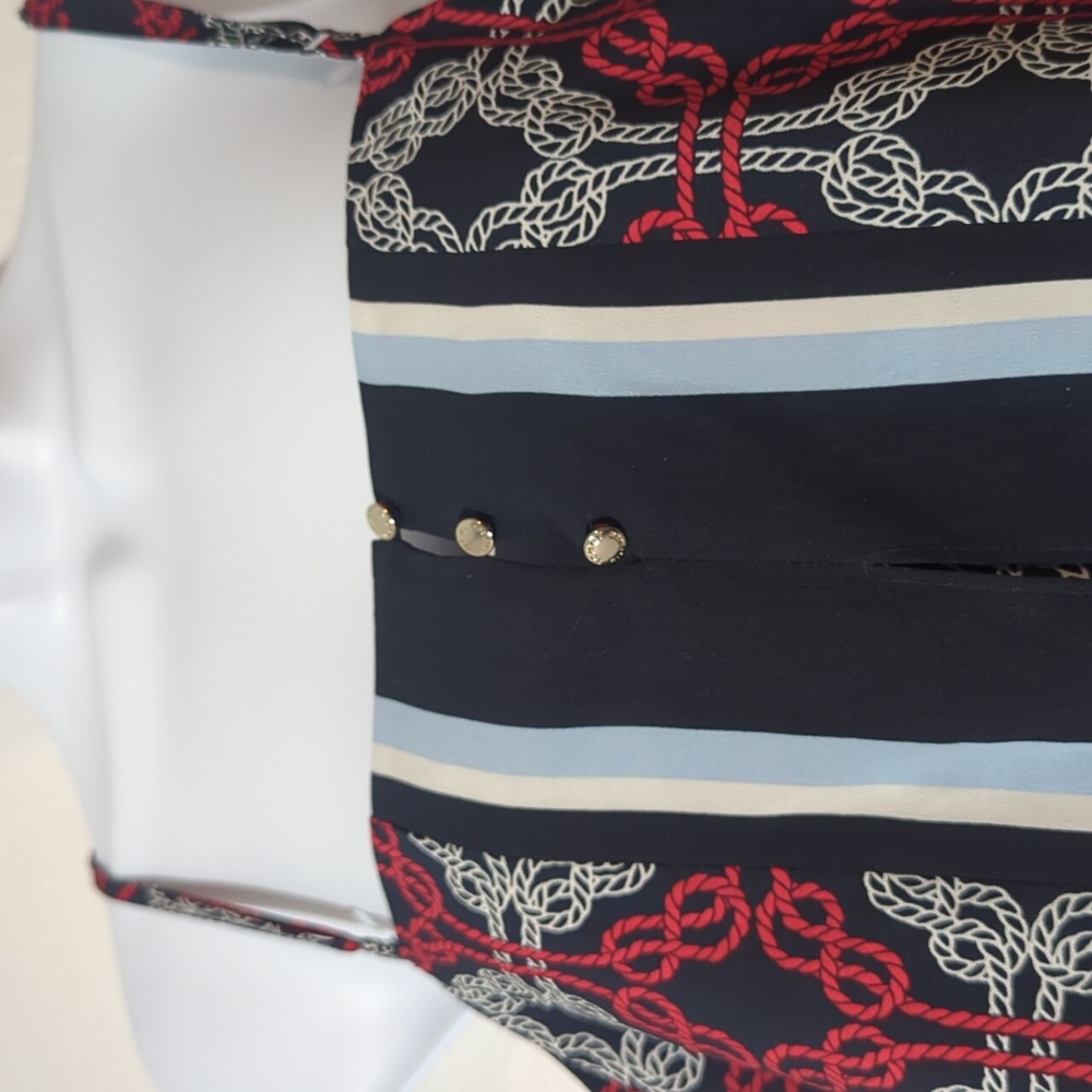 NWT Tommy Hilfiger Red White Blue Nautical Coastal Patriotic 4th Of July Dress - Picture 9 of 9